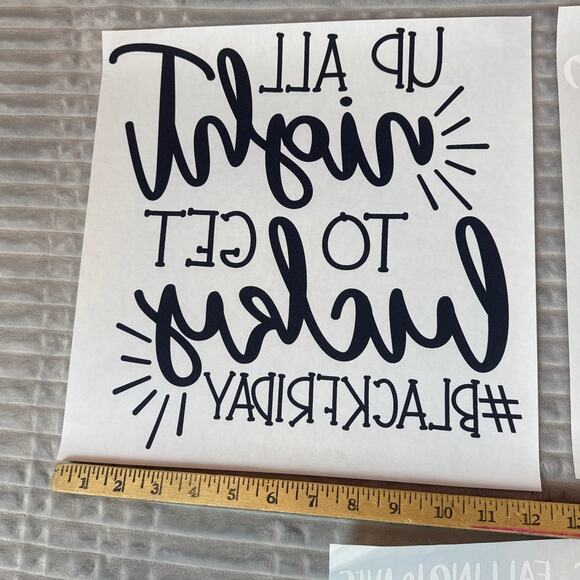 Bundle of Fall And Thanksgiving Heat Transfer Craft Making Tee T-Shirts New Gift - Picture 6 of 10